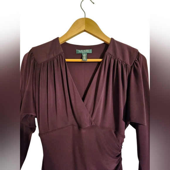 Ralph Lauren Purple Wrap Dress - Picture 3 of 6